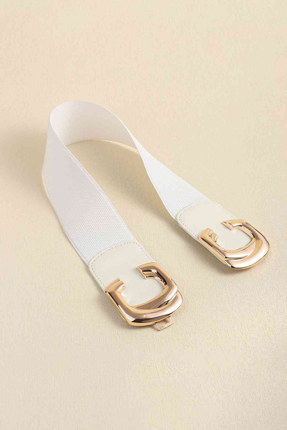Zinc Alloy Buckle Elastic Wide Belt - Estora_Online