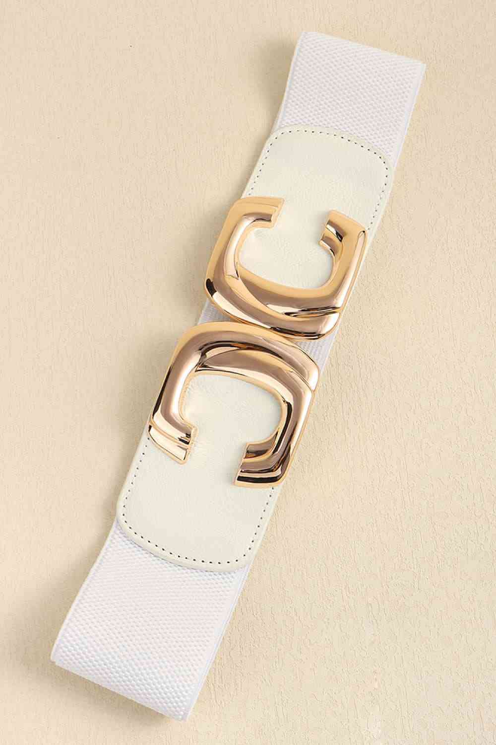 Zinc Alloy Buckle Elastic Wide Belt - Estora_Online