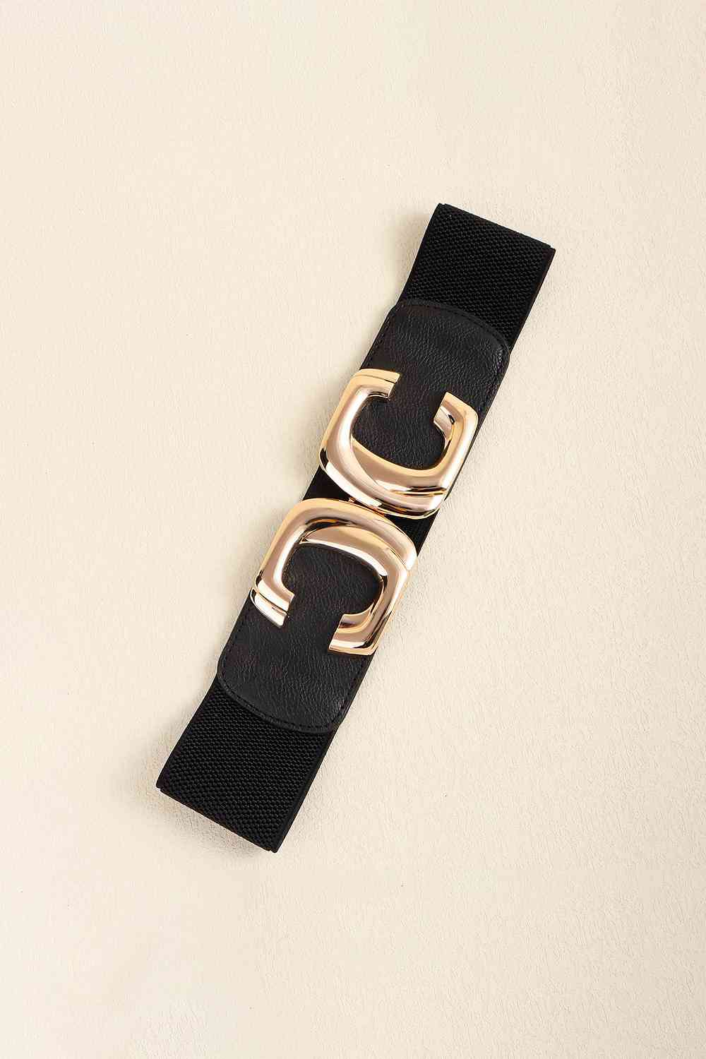 Zinc Alloy Buckle Elastic Wide Belt - Estora_Online