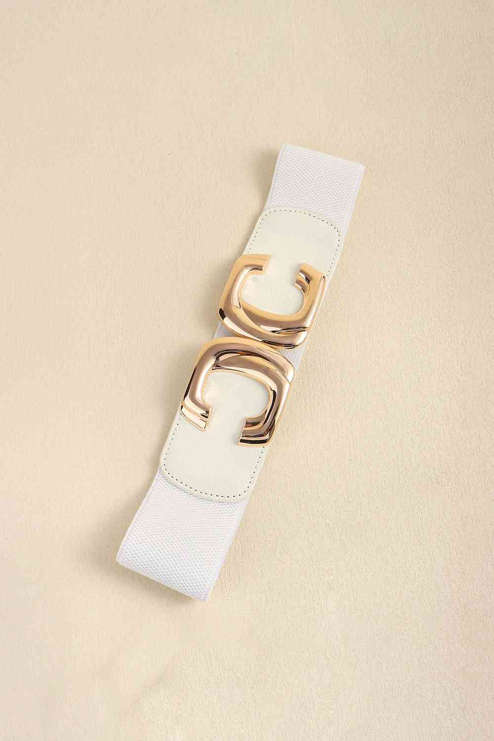 Zinc Alloy Buckle Elastic Wide Belt - Estora_Online