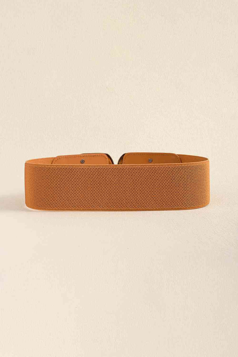 Zinc Alloy Buckle Elastic Wide Belt - Estora_Online