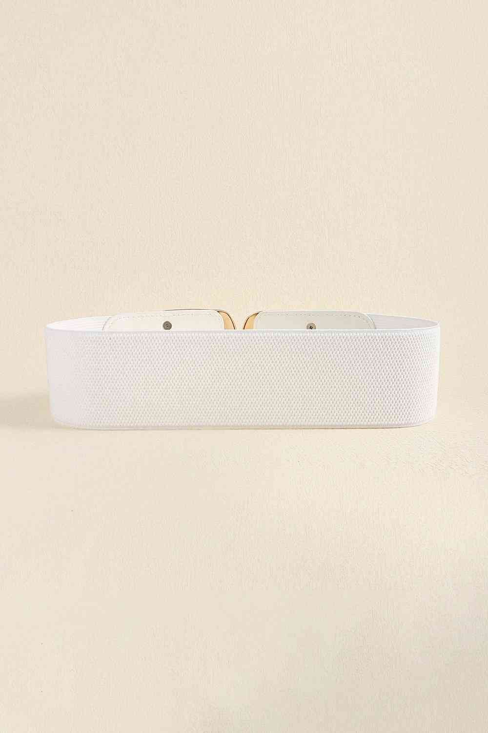 Zinc Alloy Buckle Elastic Wide Belt - Estora_Online