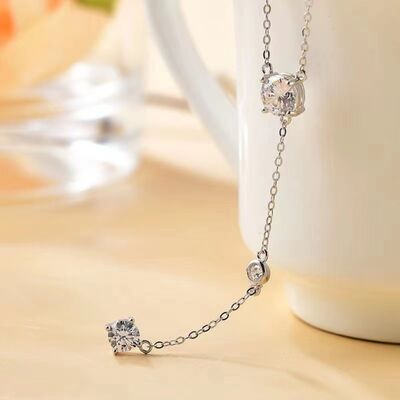 1.5 Carat Moissanite 925 Sterling Silver Necklace - Estora_Online