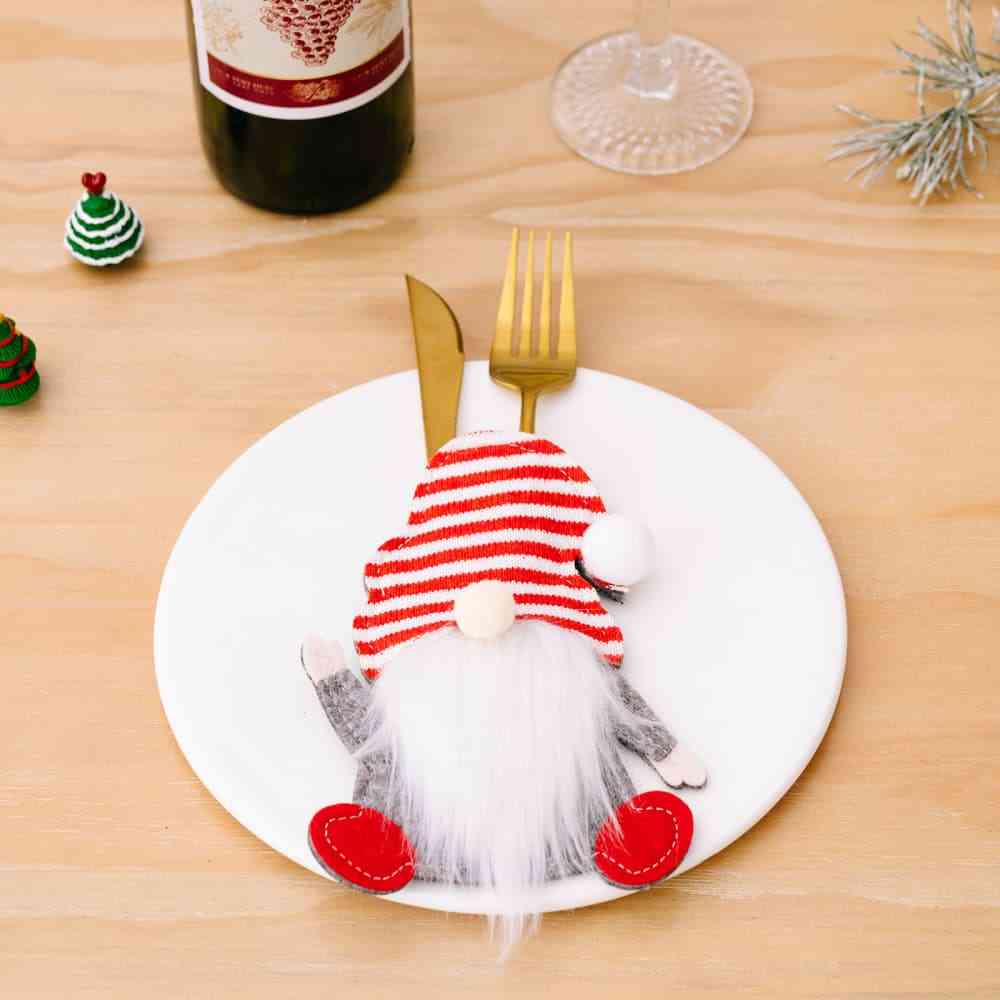 3-Piece Faceless Gnome Cutlery Holders - Estora_Online