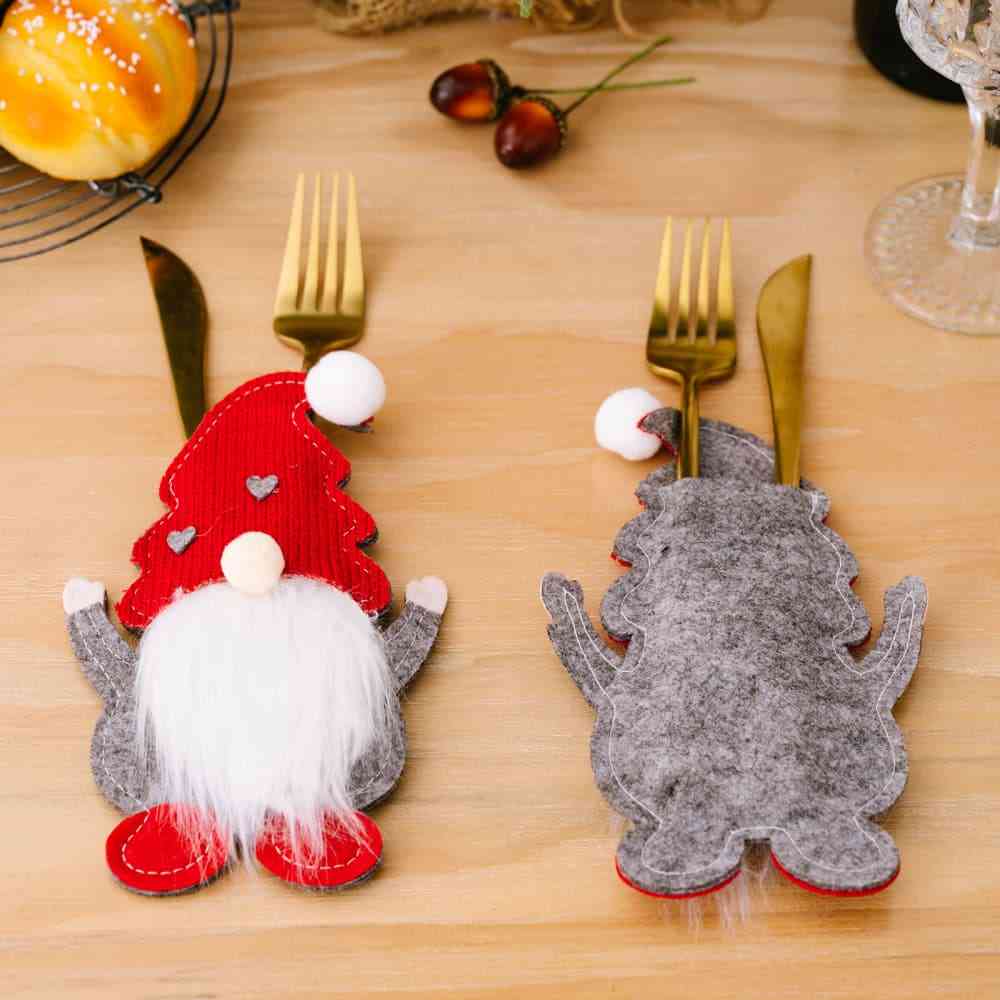 3-Piece Faceless Gnome Cutlery Holders - Estora_Online