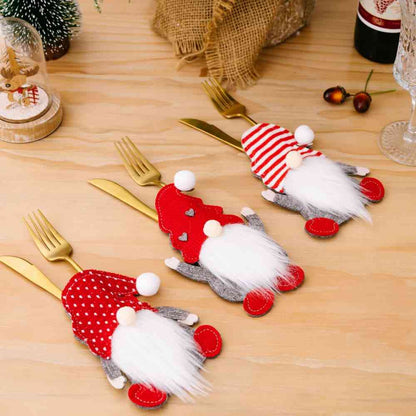 3-Piece Faceless Gnome Cutlery Holders - Estora_Online