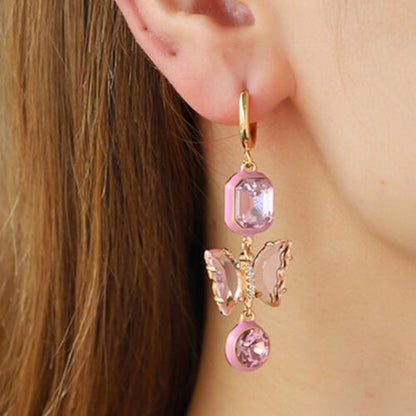 3-Piece Heart, Butterfly Shape Earrings - Estora_Online