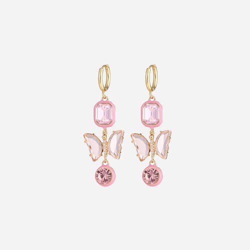 3-Piece Heart, Butterfly Shape Earrings - Estora_Online