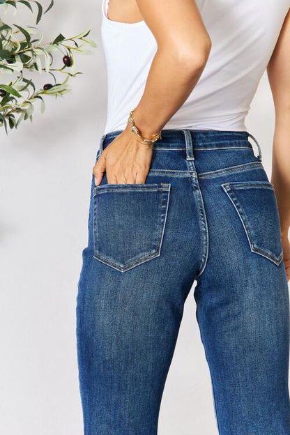 BAYEAS Cropped Straight Jeans - Estora_Online