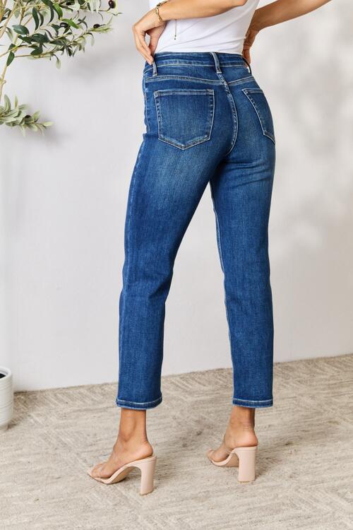 BAYEAS Cropped Straight Jeans - Estora_Online