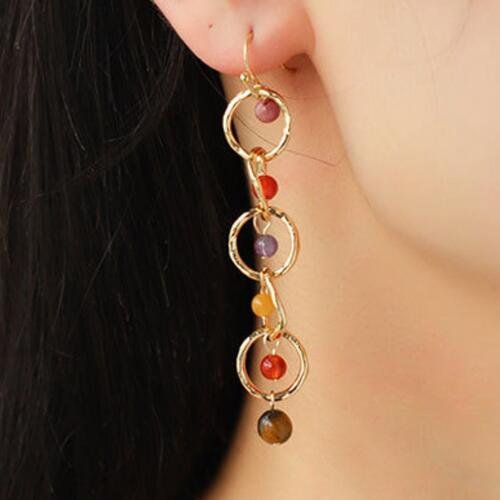 Beaded Alloy Dangle Earrings - Estora_Online