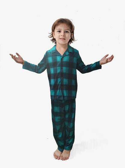 Boy Plaid Shirt and Pants Set - Estora_Online