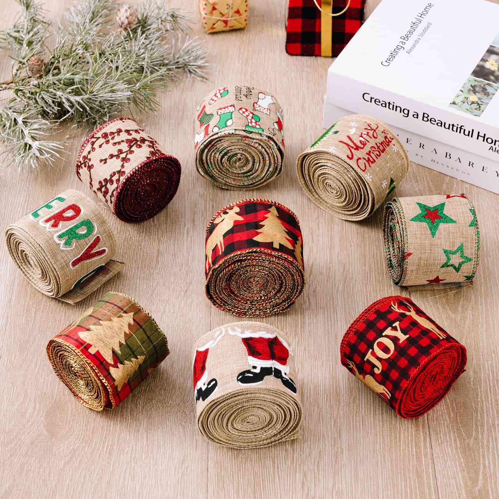 Christmas Polyester Ribbon - Estora_Online