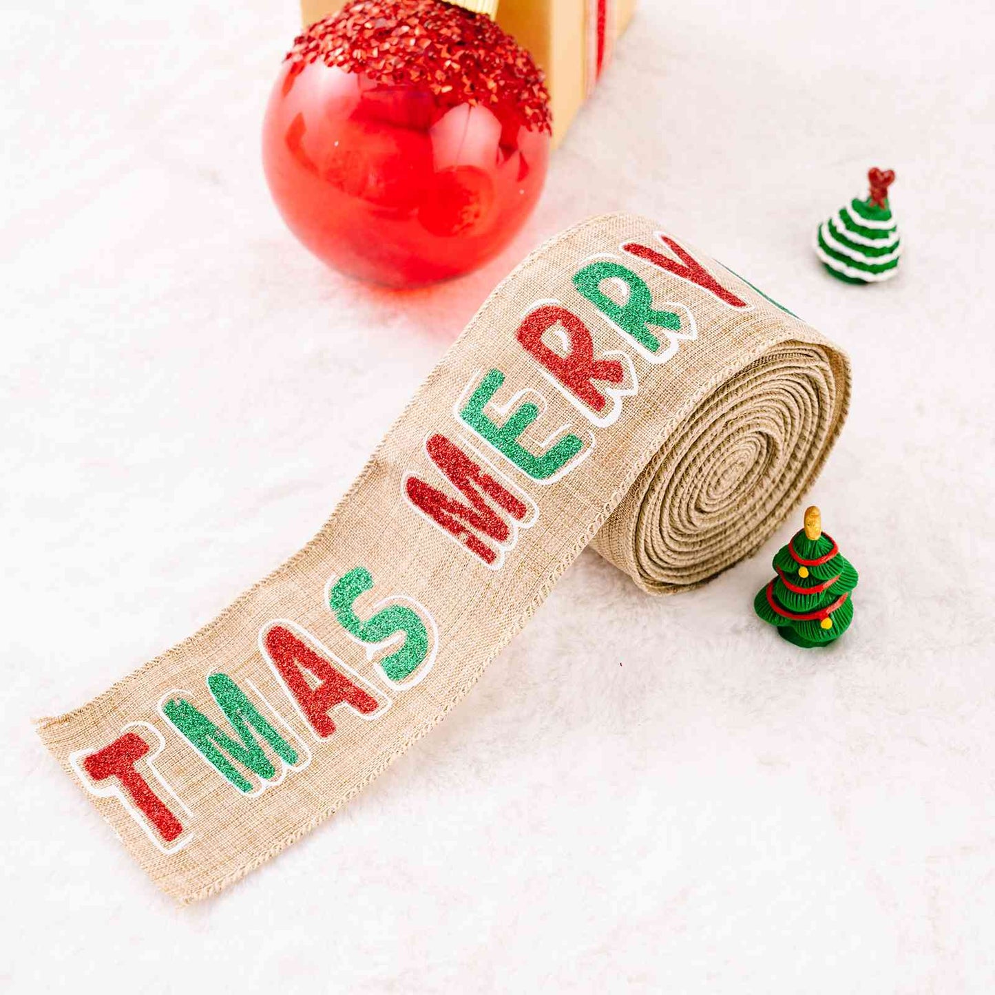 Christmas Polyester Ribbon - Estora_Online