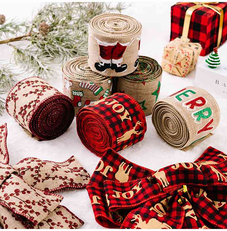 Christmas Polyester Ribbon - Estora_Online