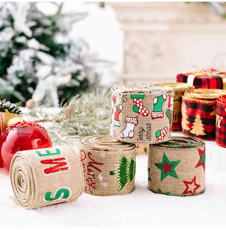 Christmas Polyester Ribbon - Estora_Online