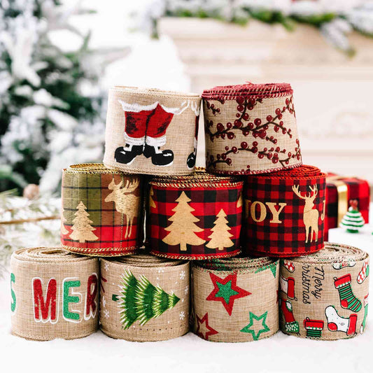 Christmas Polyester Ribbon - Estora_Online