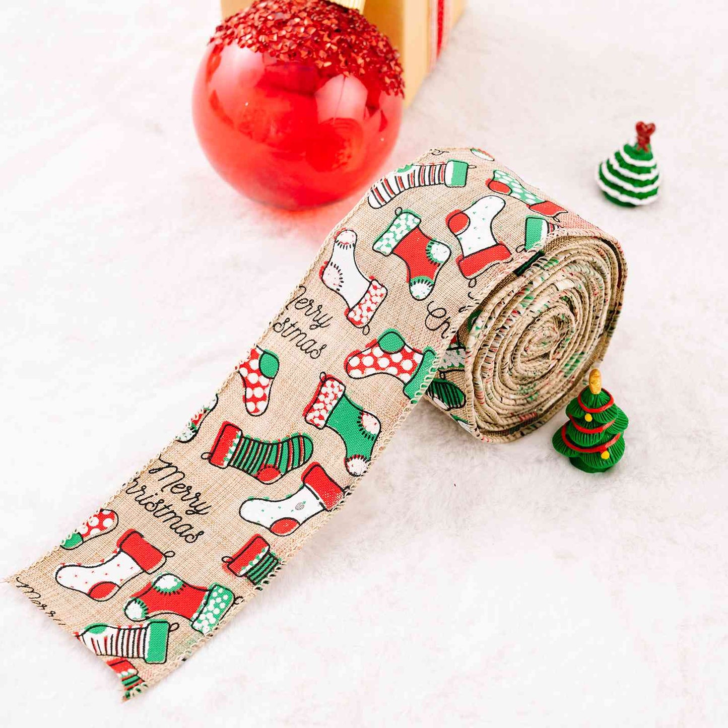 Christmas Polyester Ribbon - Estora_Online