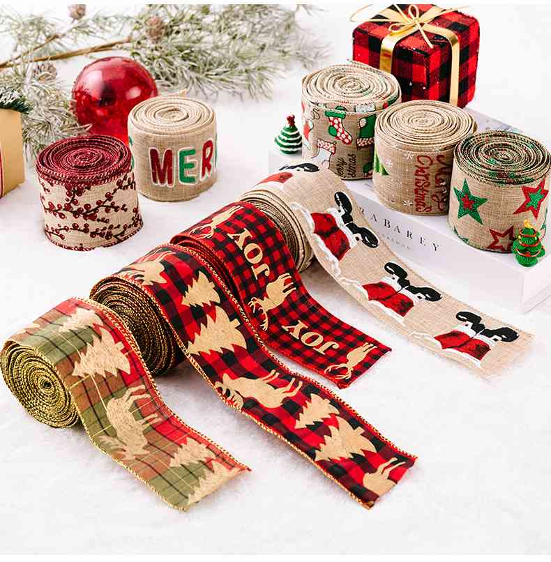 Christmas Polyester Ribbon - Estora_Online