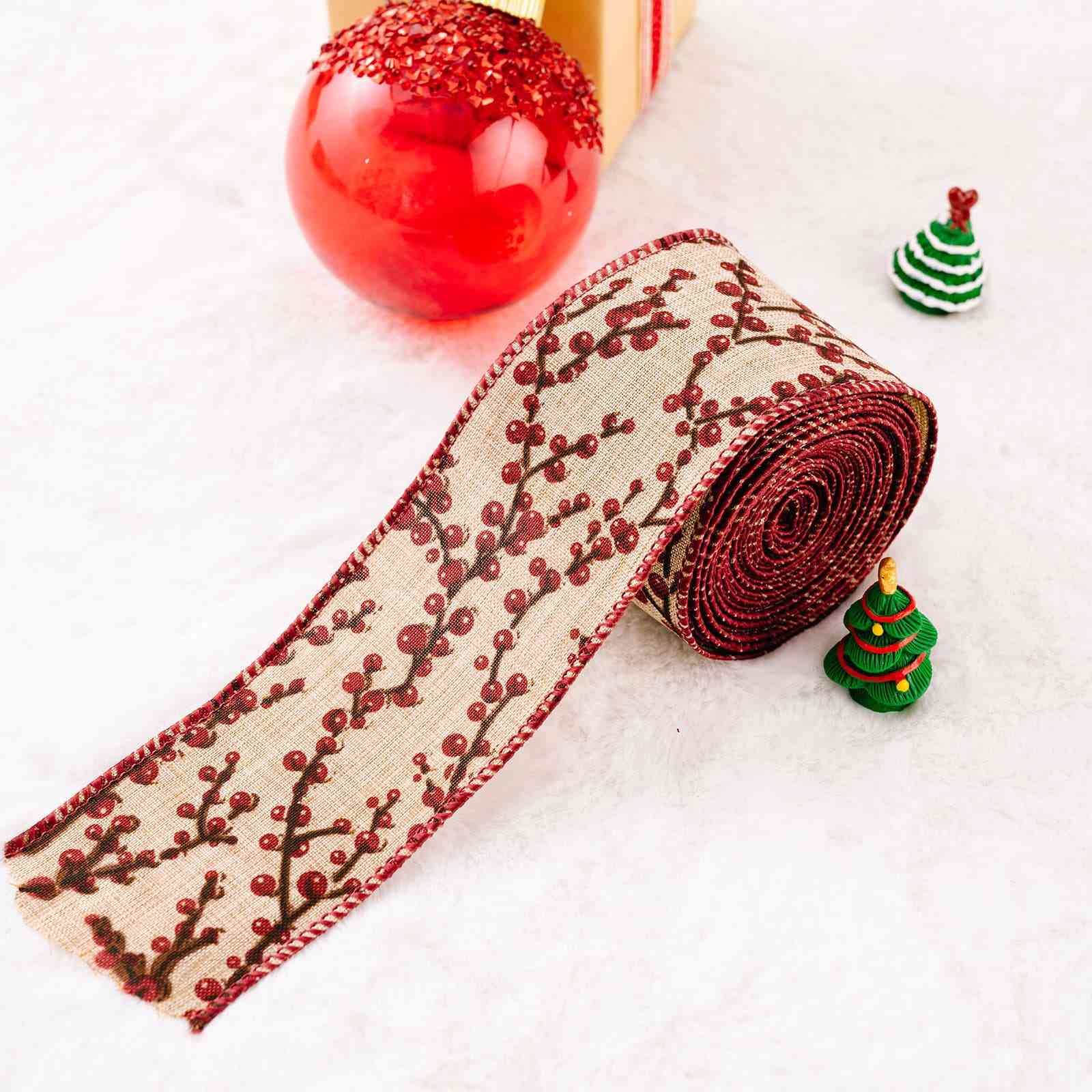 Christmas Polyester Ribbon - Estora_Online