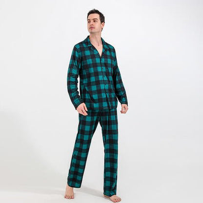 Men Plaid Shirt and Pants Set - Estora_Online