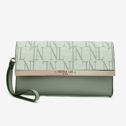 Nicole Lee USA 3-Piece Letter Print Texture Handbag Set - Estora_Online