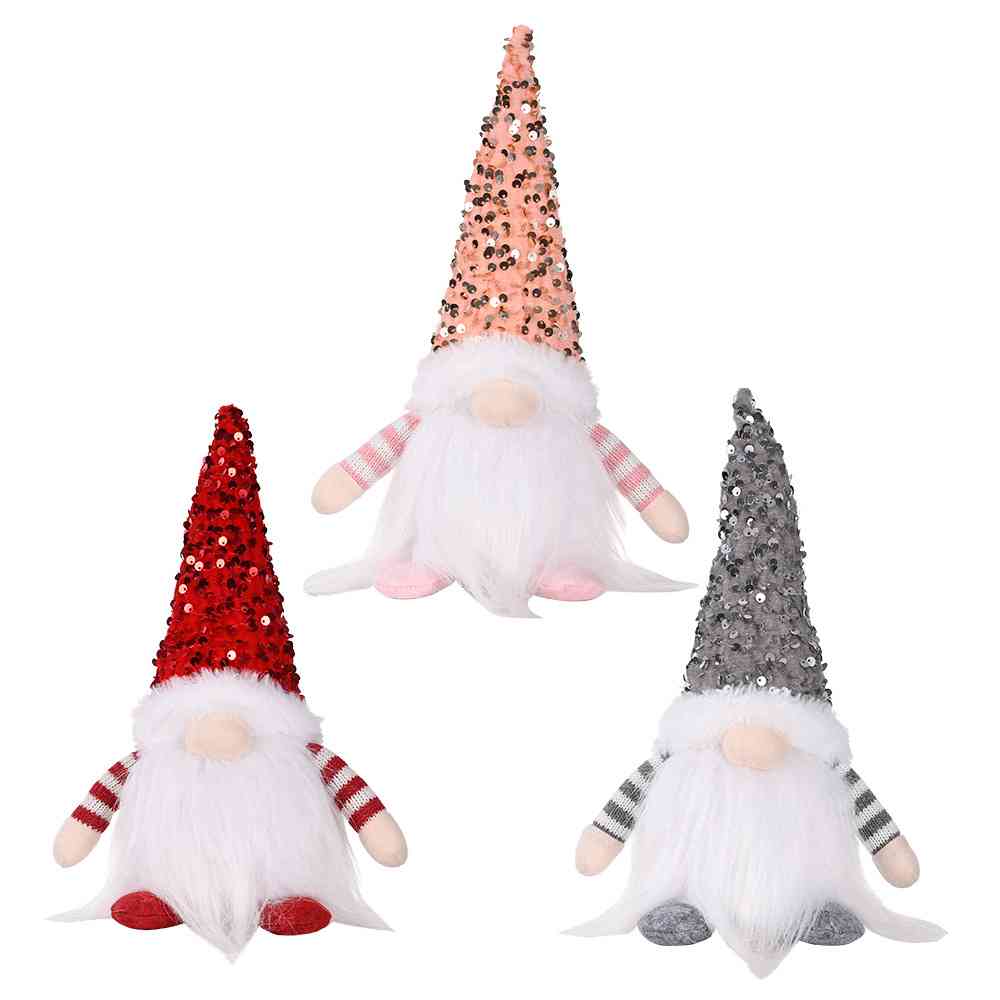 Sequin Light-Up Faceless Gnome - Estora_Online