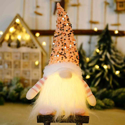 Sequin Light-Up Faceless Gnome - Estora_Online