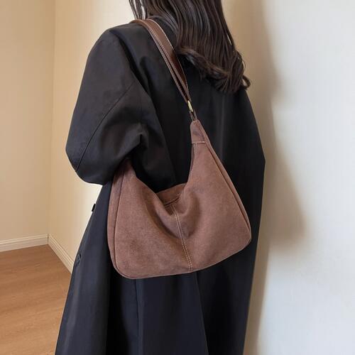 Suede Shoulder Bag - Estora_Online