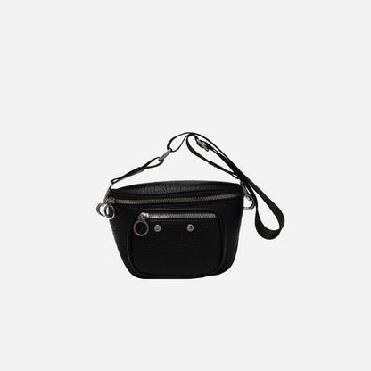 Texture PU Leather Crossbody Bag - Estora_Online