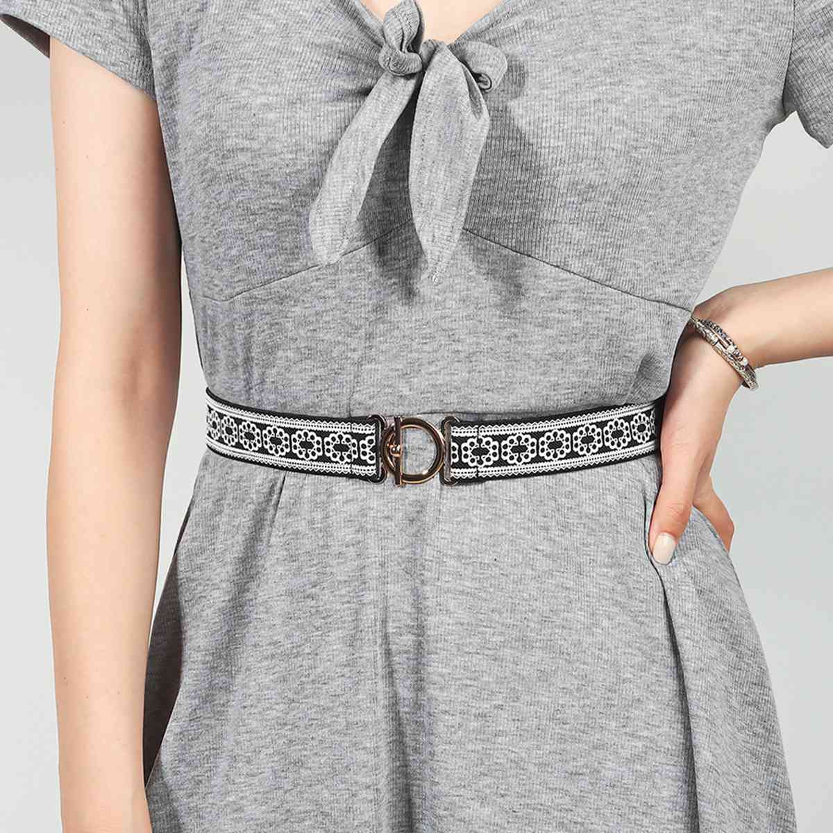 Toggle Clasp Elastic Belt - Estora_Online