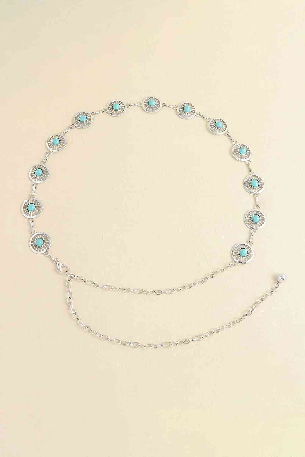 Vintage Turquoise Alloy Belt - Estora_Online