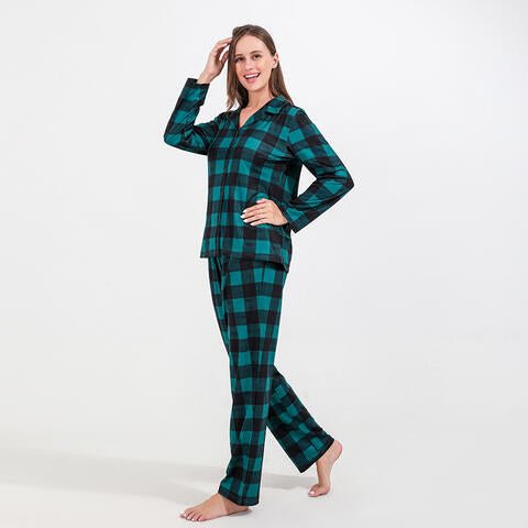 Women Plaid Shirt and Pants Set - Estora_Online