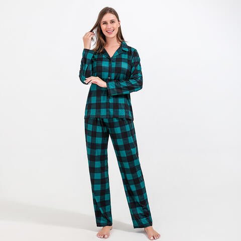 Women Plaid Shirt and Pants Set - Estora_Online